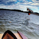 Illustration for article titled Jon Van Weele goes for a scray ride Saturday during the NBRA season finale at Pineville